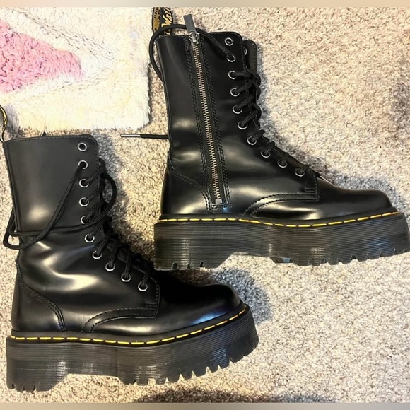 Jadon leather platform doc martin boots - Picture 2 of 5